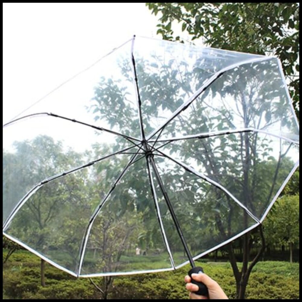 Automatic Clear Umbrella Windproof Portable Folda… - image 2